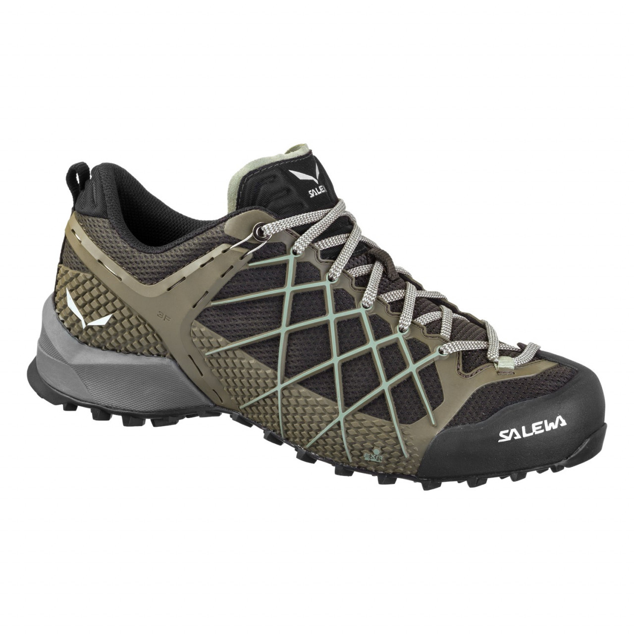 Zapatillas de Aproximación Hombre Chile - Salewa Wildfire - Negras/Verde Oliva - EGYI-57406